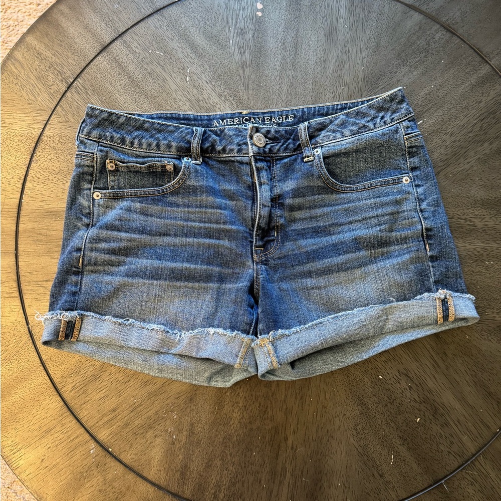 American Eagle Outfitters Women's Boy Midi Jean Shorts